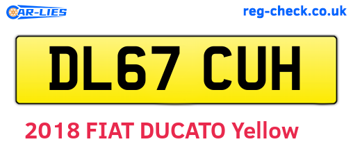 DL67CUH are the vehicle registration plates.