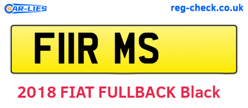 F11RMS are the vehicle registration plates.