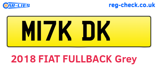 M17KDK are the vehicle registration plates.