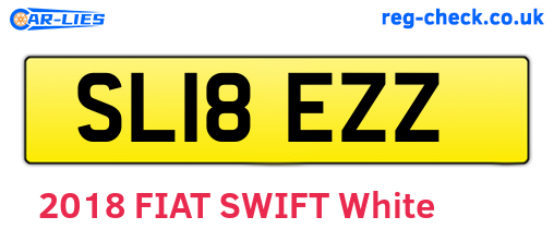 SL18EZZ are the vehicle registration plates.