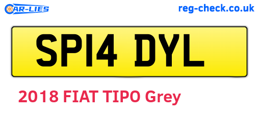 SP14DYL are the vehicle registration plates.