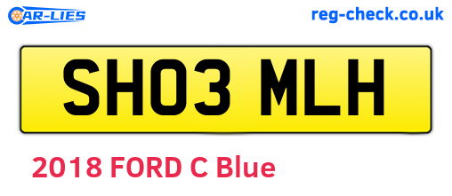 SH03MLH are the vehicle registration plates.