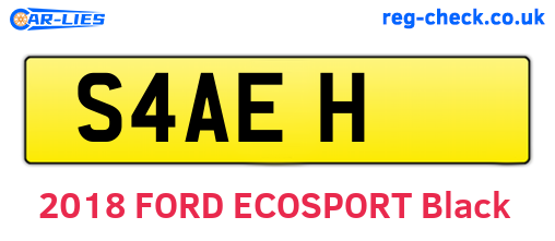 S4AEH are the vehicle registration plates.