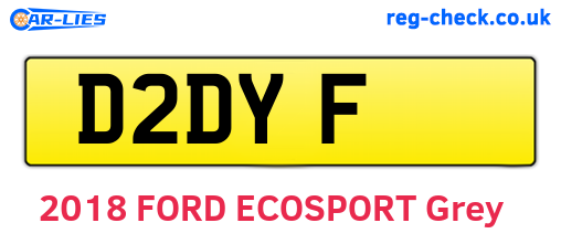 D2DYF are the vehicle registration plates.