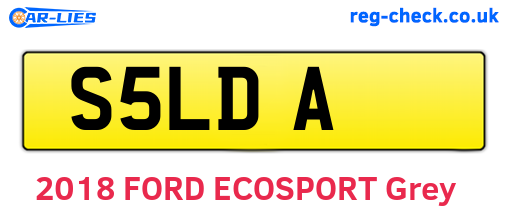 S5LDA are the vehicle registration plates.