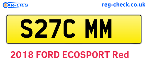 S27CMM are the vehicle registration plates.
