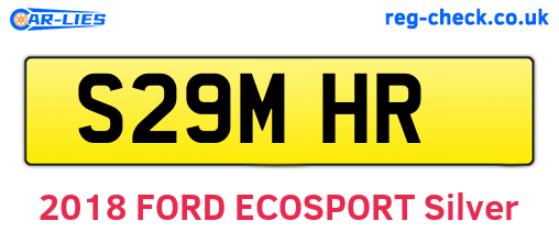 S29MHR are the vehicle registration plates.
