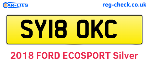 SY18OKC are the vehicle registration plates.