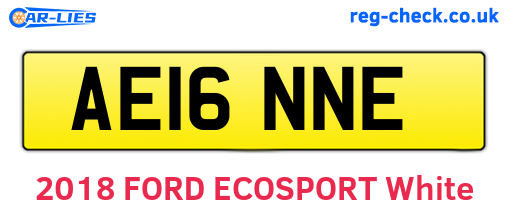 AE16NNE are the vehicle registration plates.