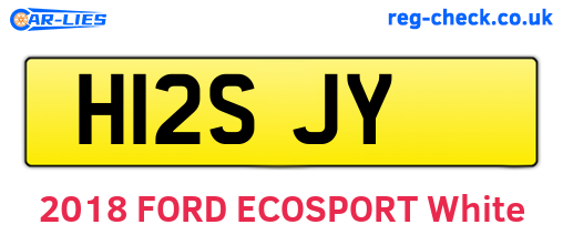 H12SJY are the vehicle registration plates.