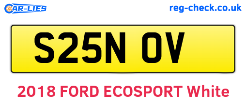 S25NOV are the vehicle registration plates.