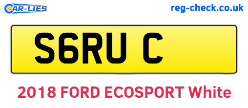 S6RUC are the vehicle registration plates.