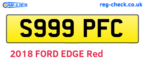 S999PFC are the vehicle registration plates.