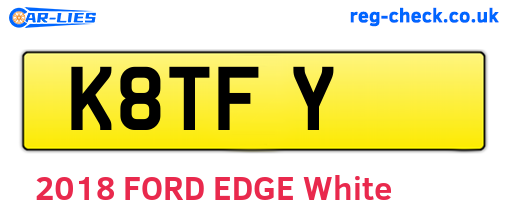 K8TFY are the vehicle registration plates.