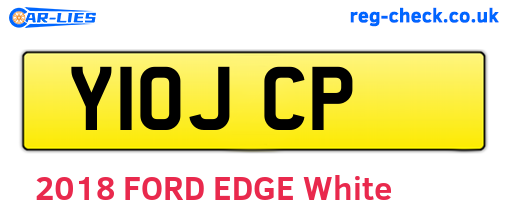 Y10JCP are the vehicle registration plates.