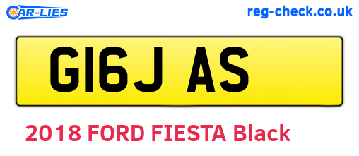 G16JAS are the vehicle registration plates.