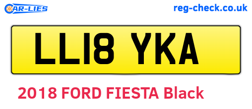 LL18YKA are the vehicle registration plates.