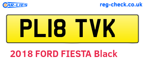 PL18TVK are the vehicle registration plates.
