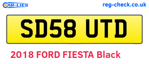 SD58UTD are the vehicle registration plates.
