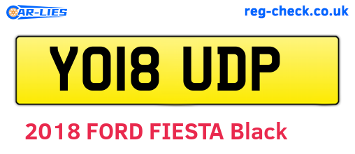 YO18UDP are the vehicle registration plates.