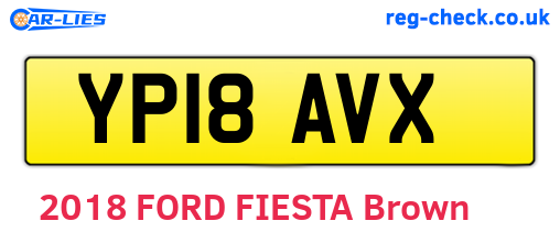YP18AVX are the vehicle registration plates.
