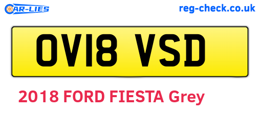OV18VSD are the vehicle registration plates.