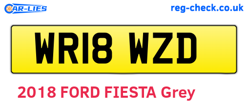 WR18WZD are the vehicle registration plates.
