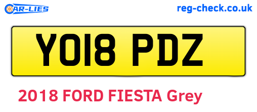 YO18PDZ are the vehicle registration plates.