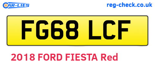 FG68LCF are the vehicle registration plates.
