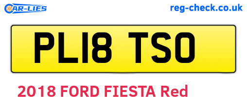 PL18TSO are the vehicle registration plates.