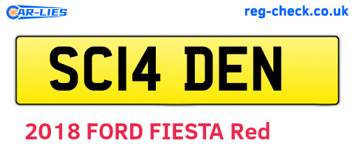 SC14DEN are the vehicle registration plates.