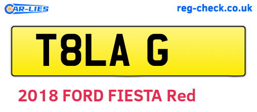 T8LAG are the vehicle registration plates.