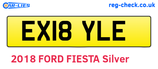 EX18YLE are the vehicle registration plates.