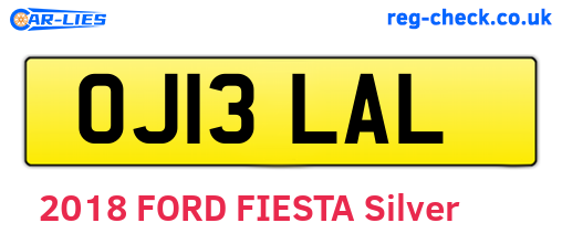 OJ13LAL are the vehicle registration plates.