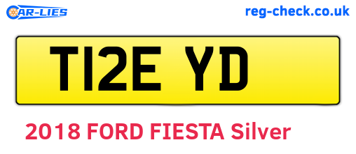 T12EYD are the vehicle registration plates.