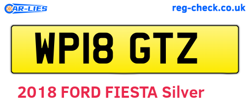 WP18GTZ are the vehicle registration plates.