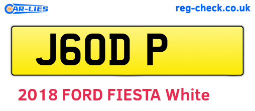 J6ODP are the vehicle registration plates.