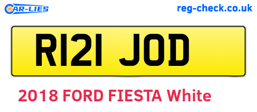 R121JOD are the vehicle registration plates.