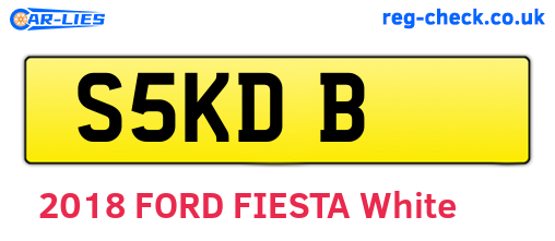 S5KDB are the vehicle registration plates.