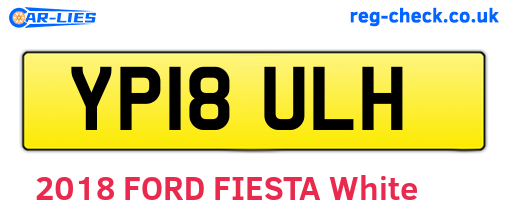 YP18ULH are the vehicle registration plates.