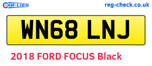 WN68LNJ are the vehicle registration plates.