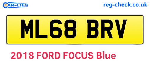 ML68BRV are the vehicle registration plates.