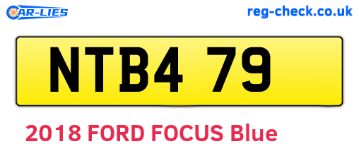 NTB479 are the vehicle registration plates.