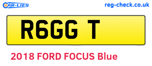 R6GGT are the vehicle registration plates.