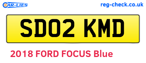 SD02KMD are the vehicle registration plates.