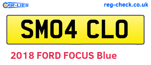 SM04CLO are the vehicle registration plates.