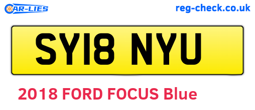 SY18NYU are the vehicle registration plates.