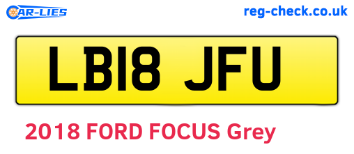 LB18JFU are the vehicle registration plates.