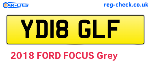 YD18GLF are the vehicle registration plates.