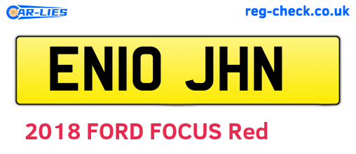 EN10JHN are the vehicle registration plates.